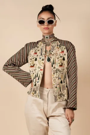 CrãˆMe- Ivory Reversible Ika Jacket