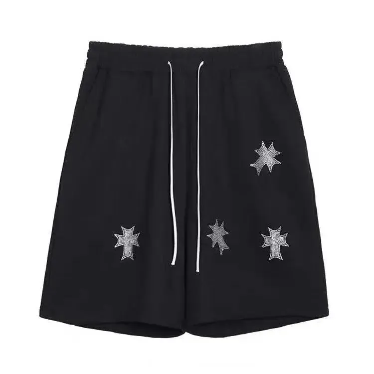 Cross Denim Shorts