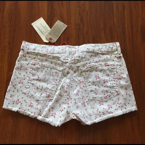 Current/Elliott THE BOYFRIEND Cut-off Denim Shorts