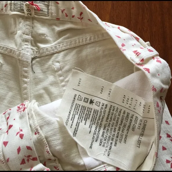 Current/Elliott THE BOYFRIEND Cut-off Denim Shorts