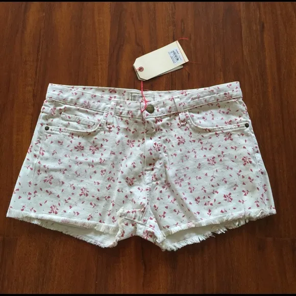 Current/Elliott THE BOYFRIEND Cut-off Denim Shorts