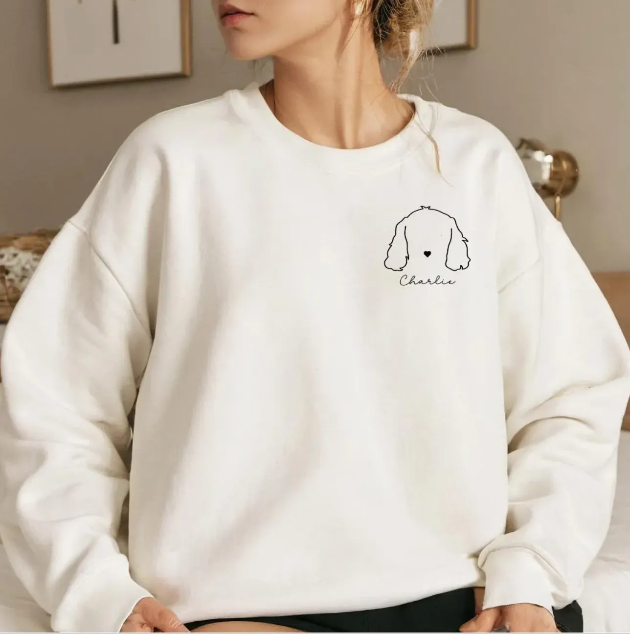 Custom dog ears sweatshirt