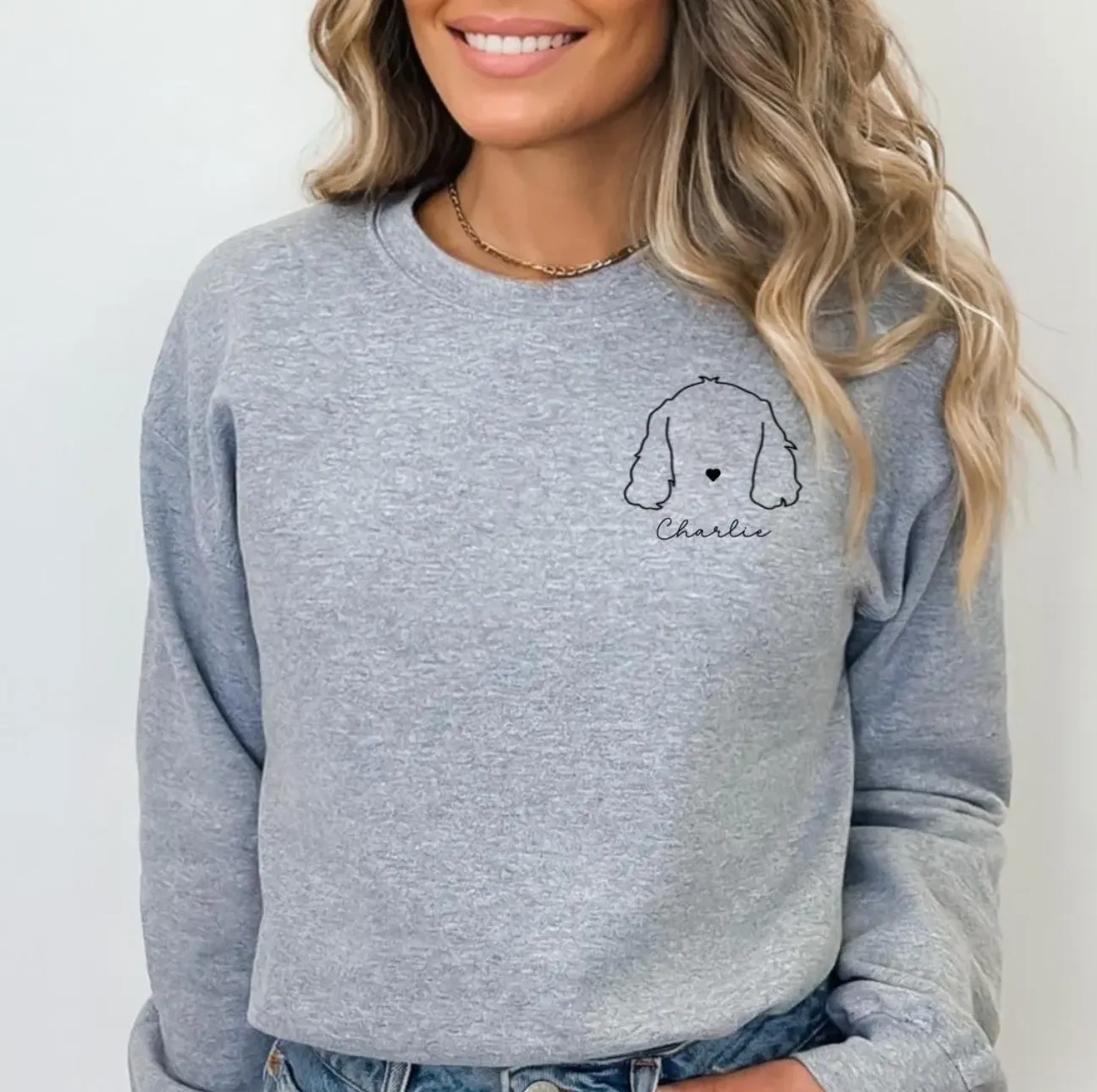 Custom dog ears sweatshirt