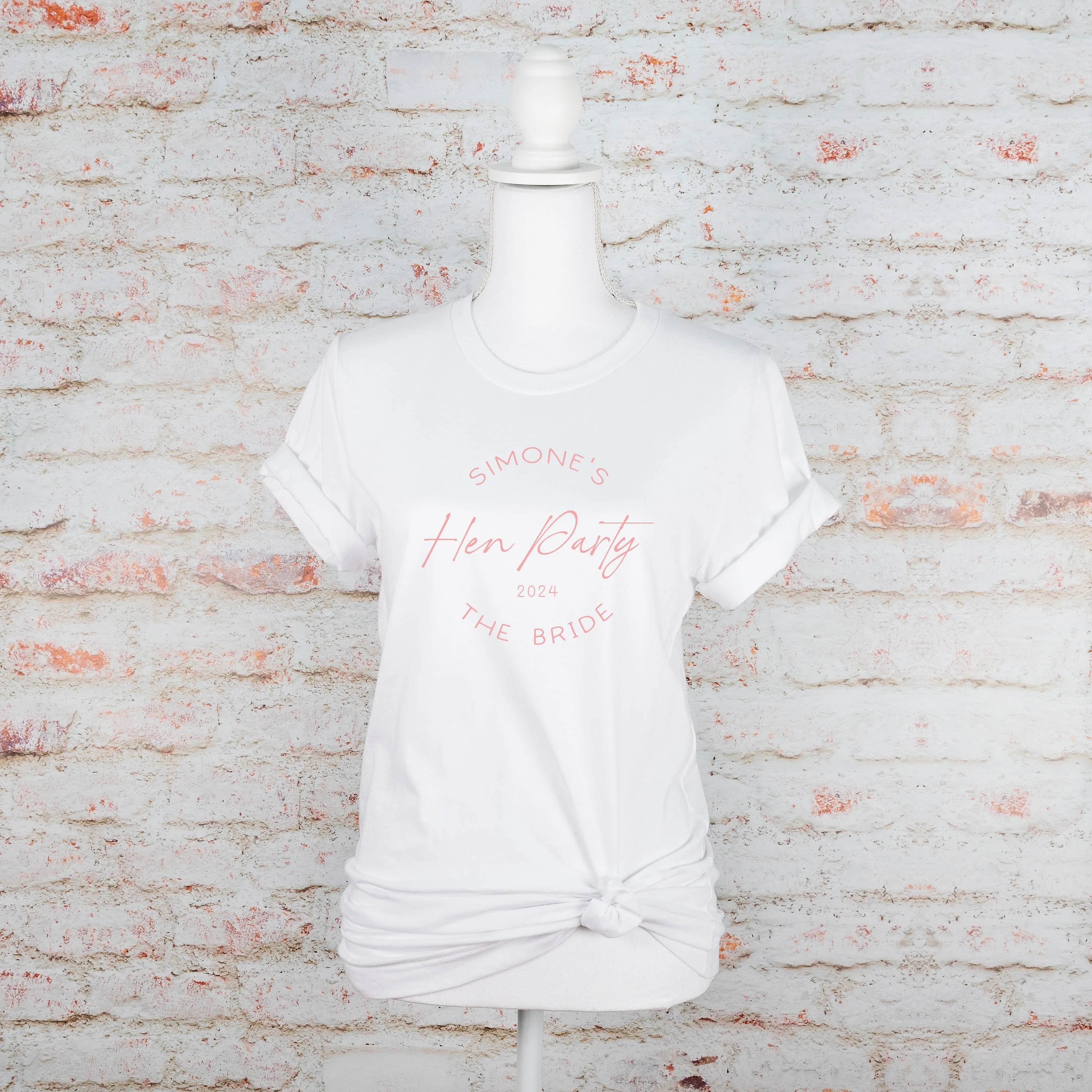 Cute Here Comes The Bride Hen Party T Shirts, Girls Trip Matching Oversized Unisex Tops