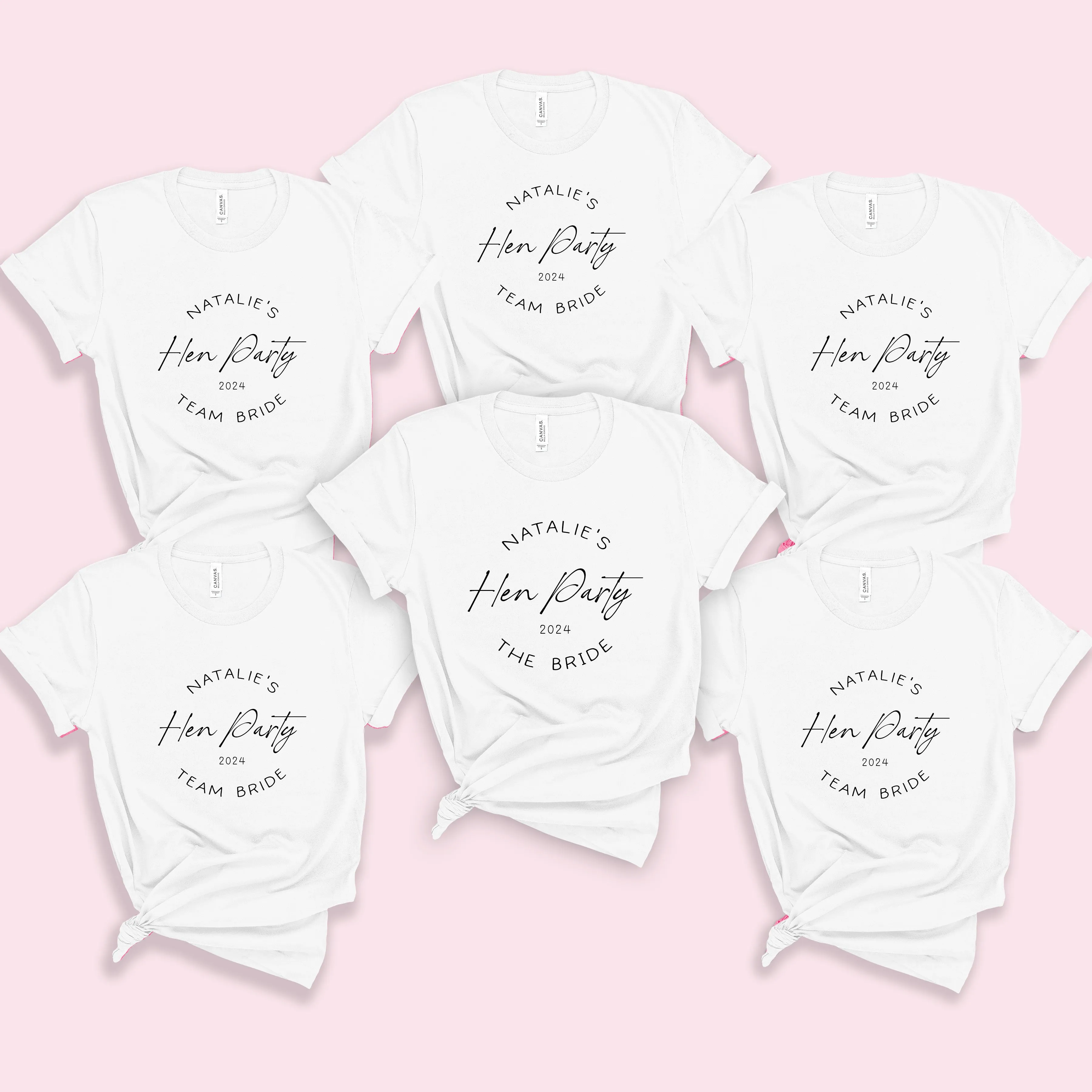 Cute Here Comes The Bride Hen Party T Shirts, Girls Trip Matching Oversized Unisex Tops