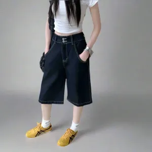 Denim Oversized Shorts