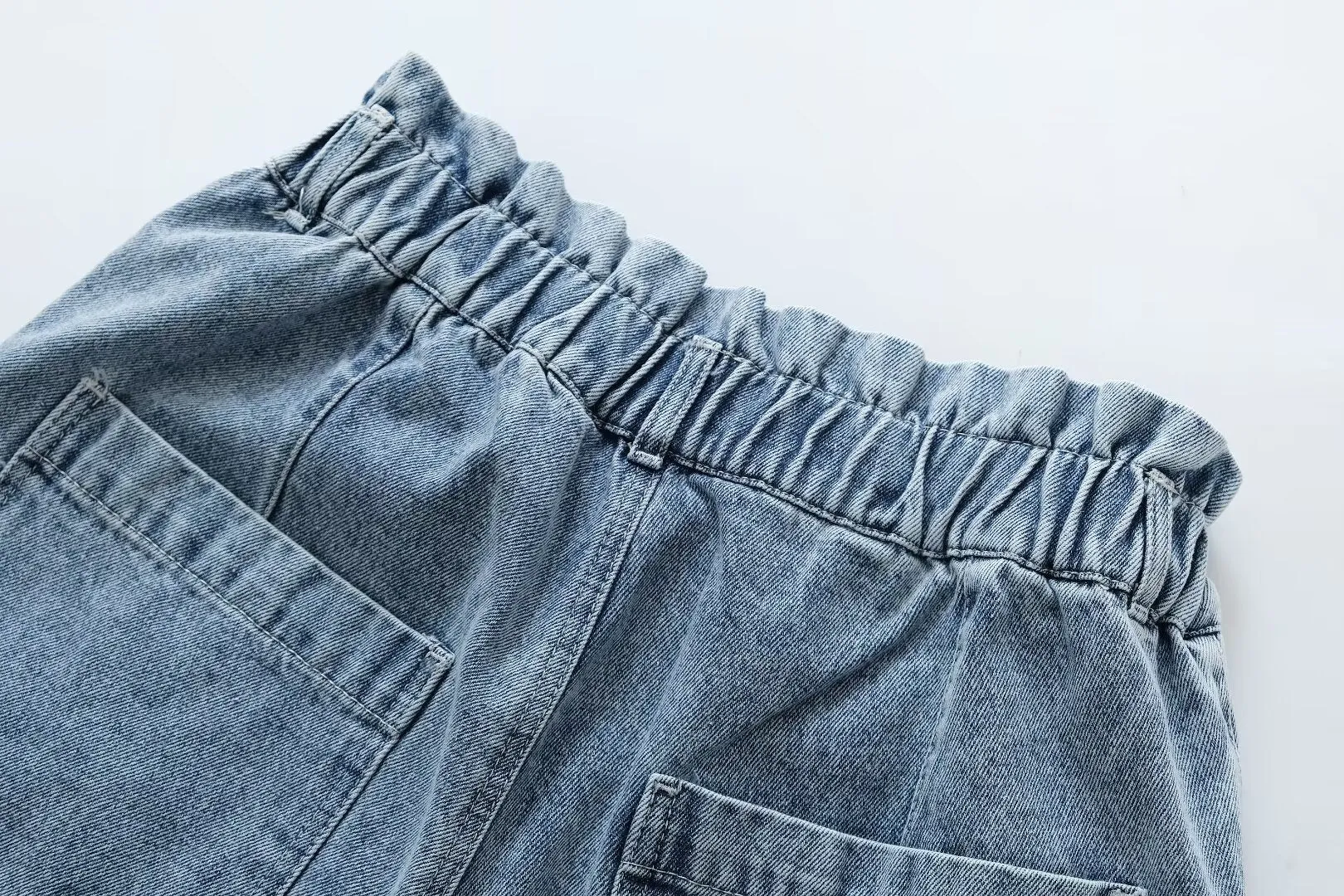 Denim Shorts Women Fashionable All Match Casual Elastic Denim Shorts