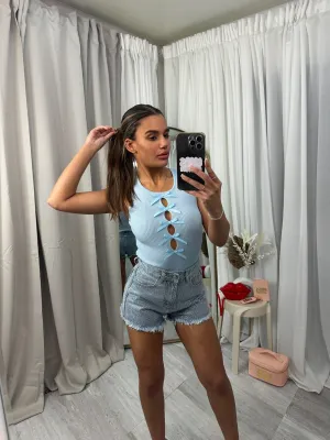 Diamante stretchy shorts