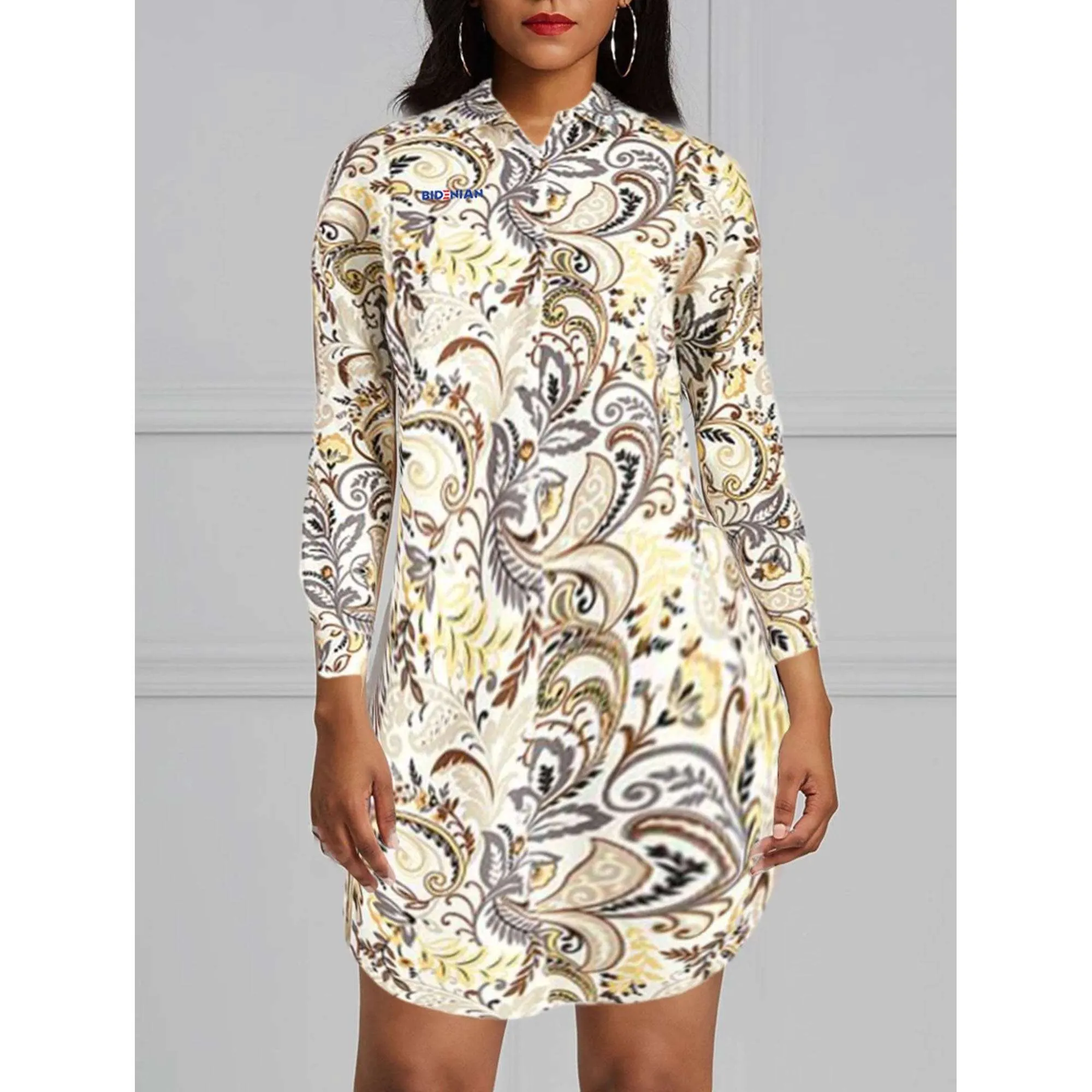 Dress Shirt Tunic By Rapheeze