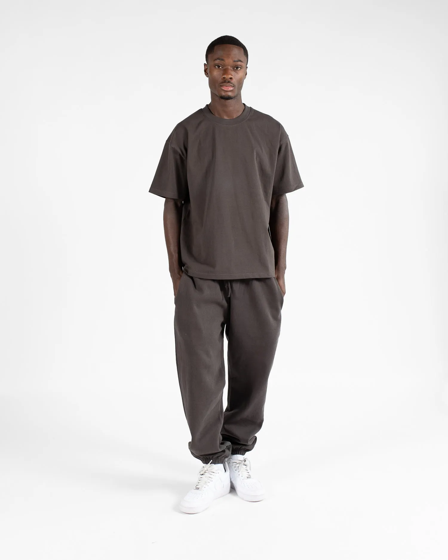 Drop Shoulder T-Shirt - Espresso