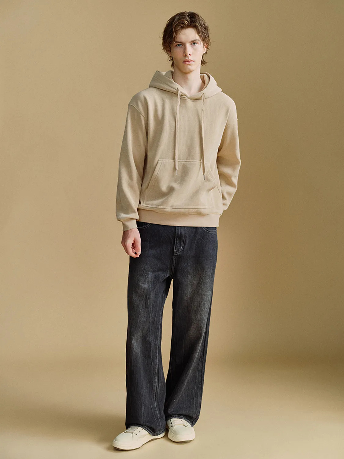 Drop Shoulder Sleeve Hoodie Sweatshirts