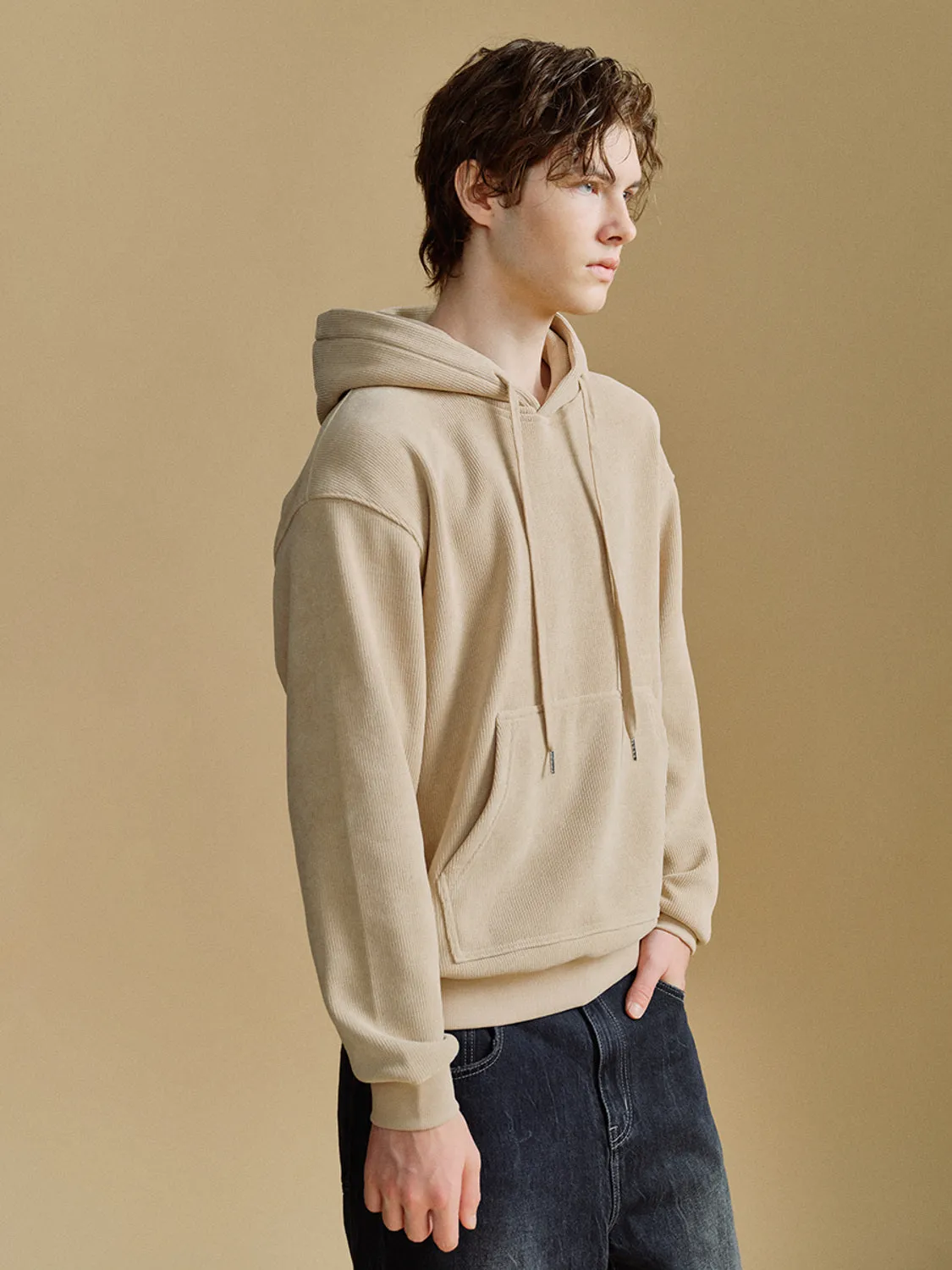 Drop Shoulder Sleeve Hoodie Sweatshirts