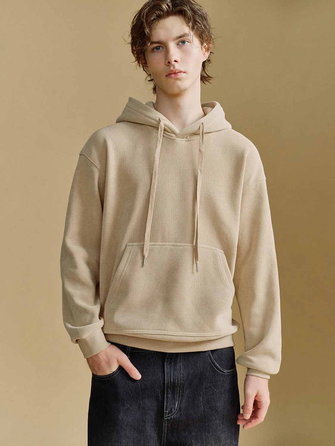 Drop Shoulder Sleeve Hoodie Sweatshirts