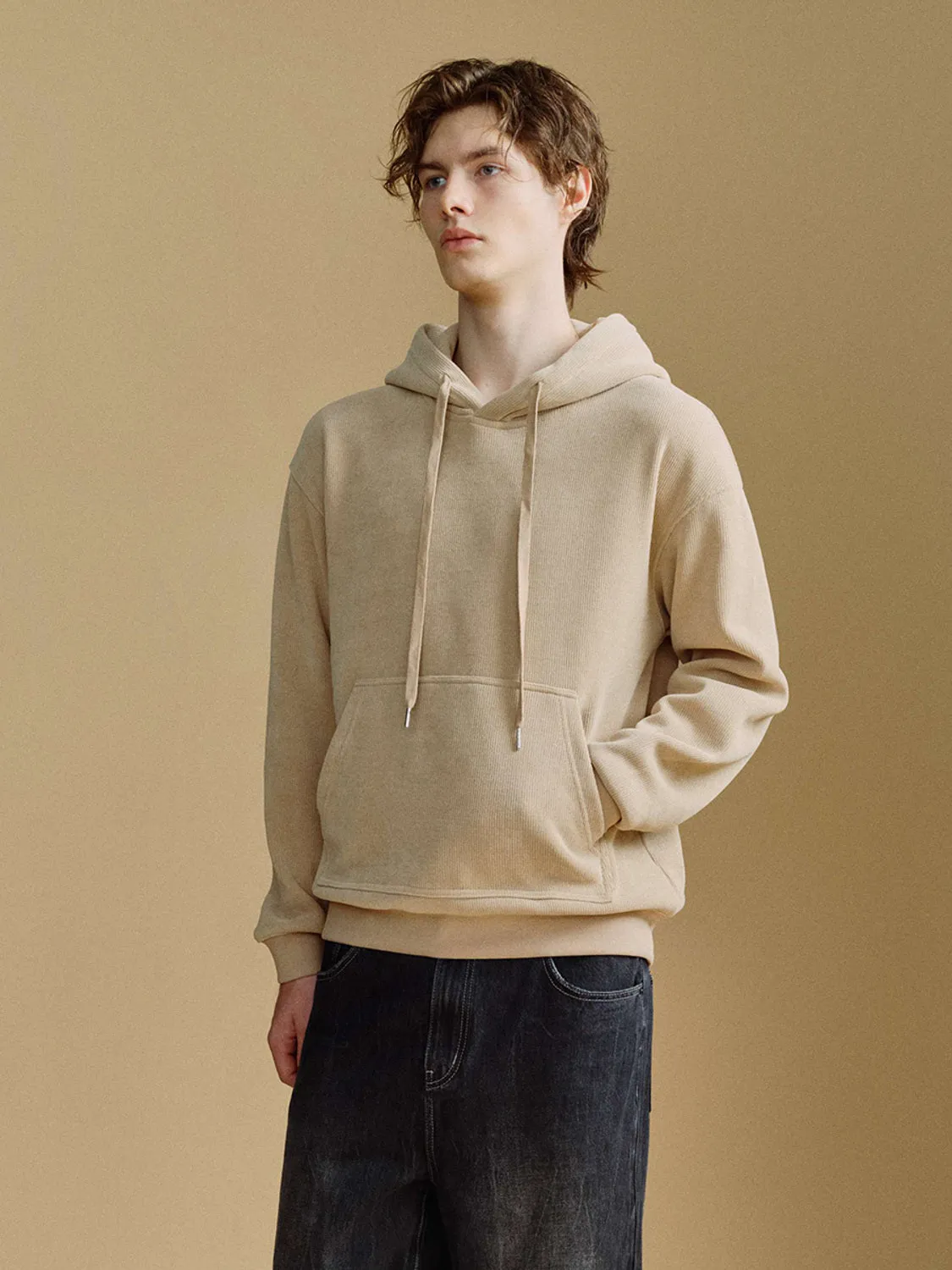 Drop Shoulder Sleeve Hoodie Sweatshirts