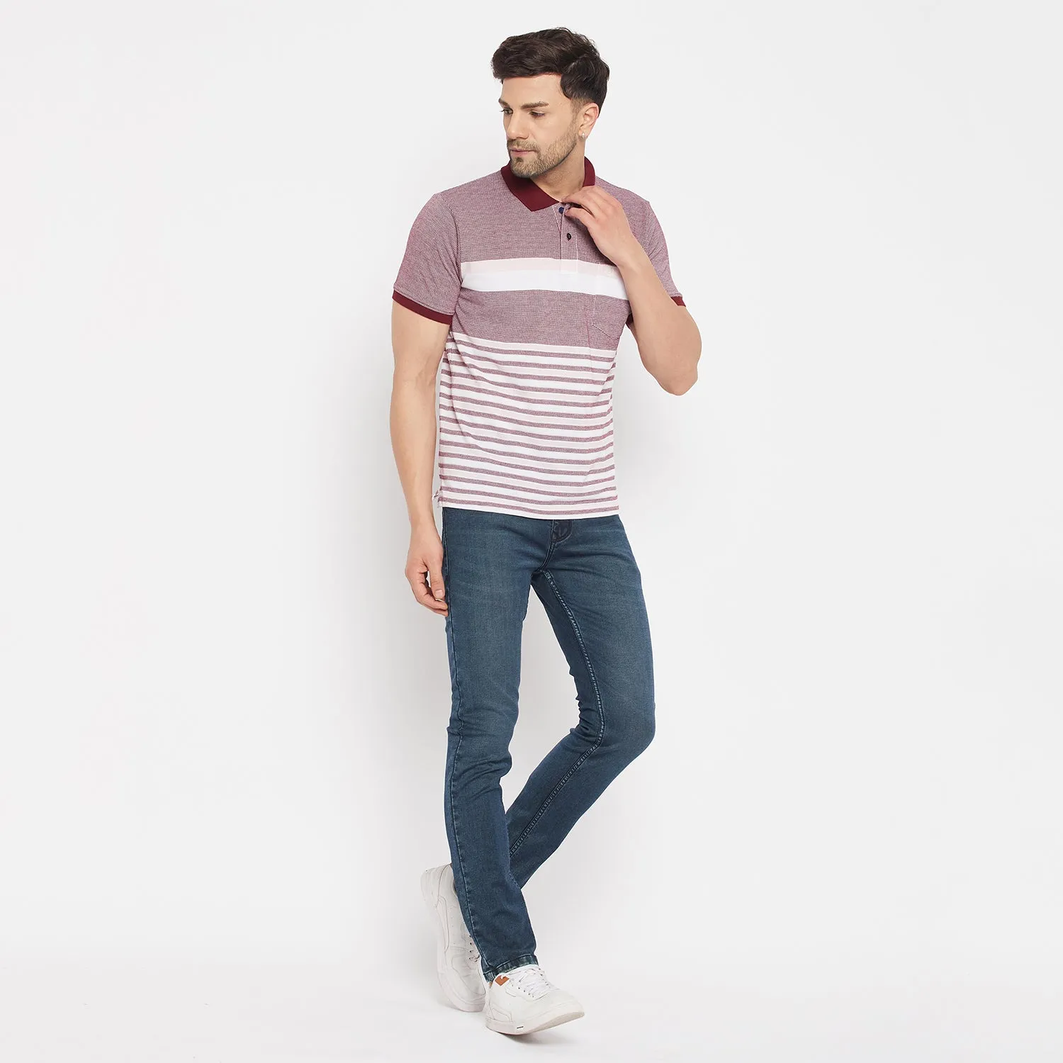 Duke Stardust Men Half Sleeve Cotton T-shirt (LF5843)