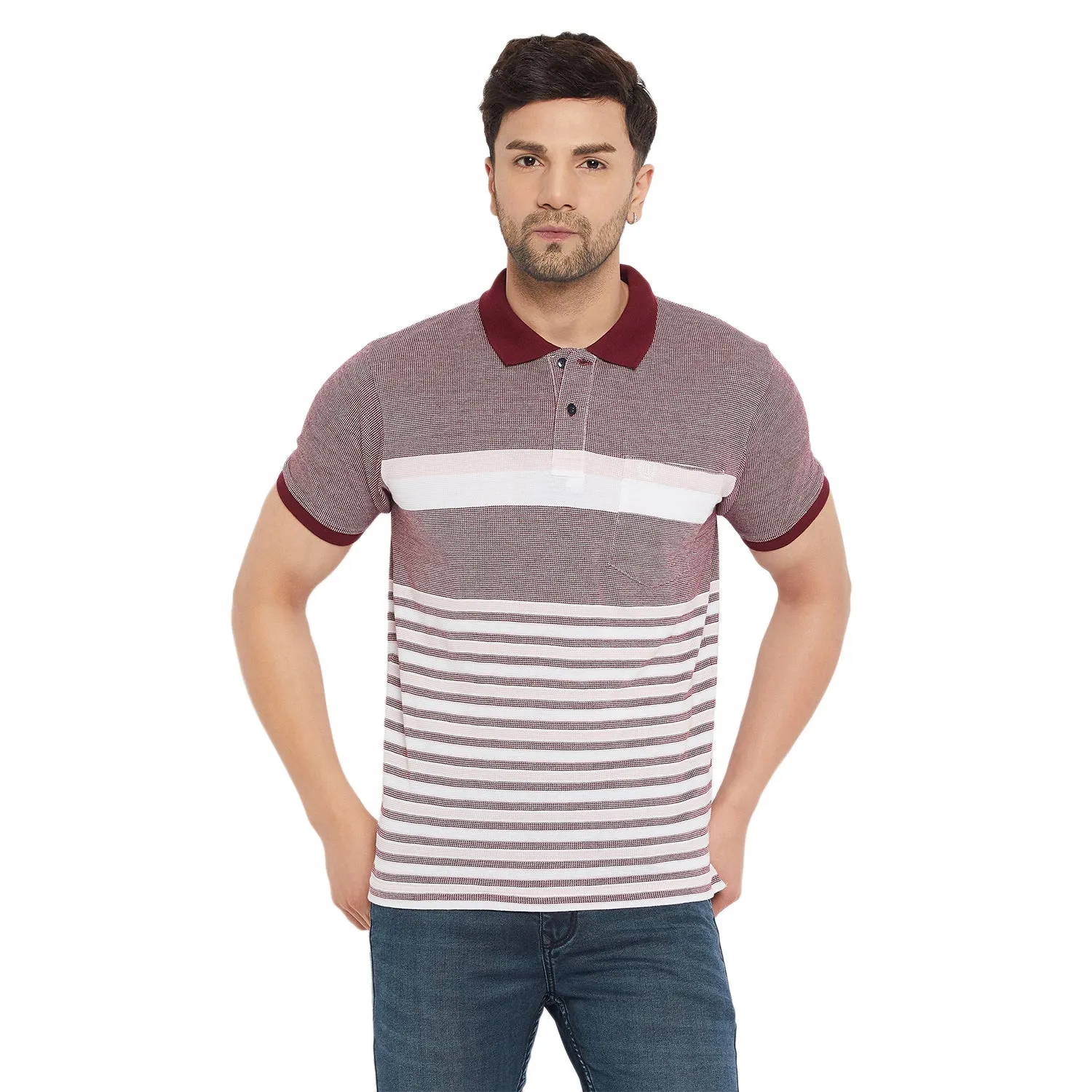 Duke Stardust Men Half Sleeve Cotton T-shirt (LF5843)