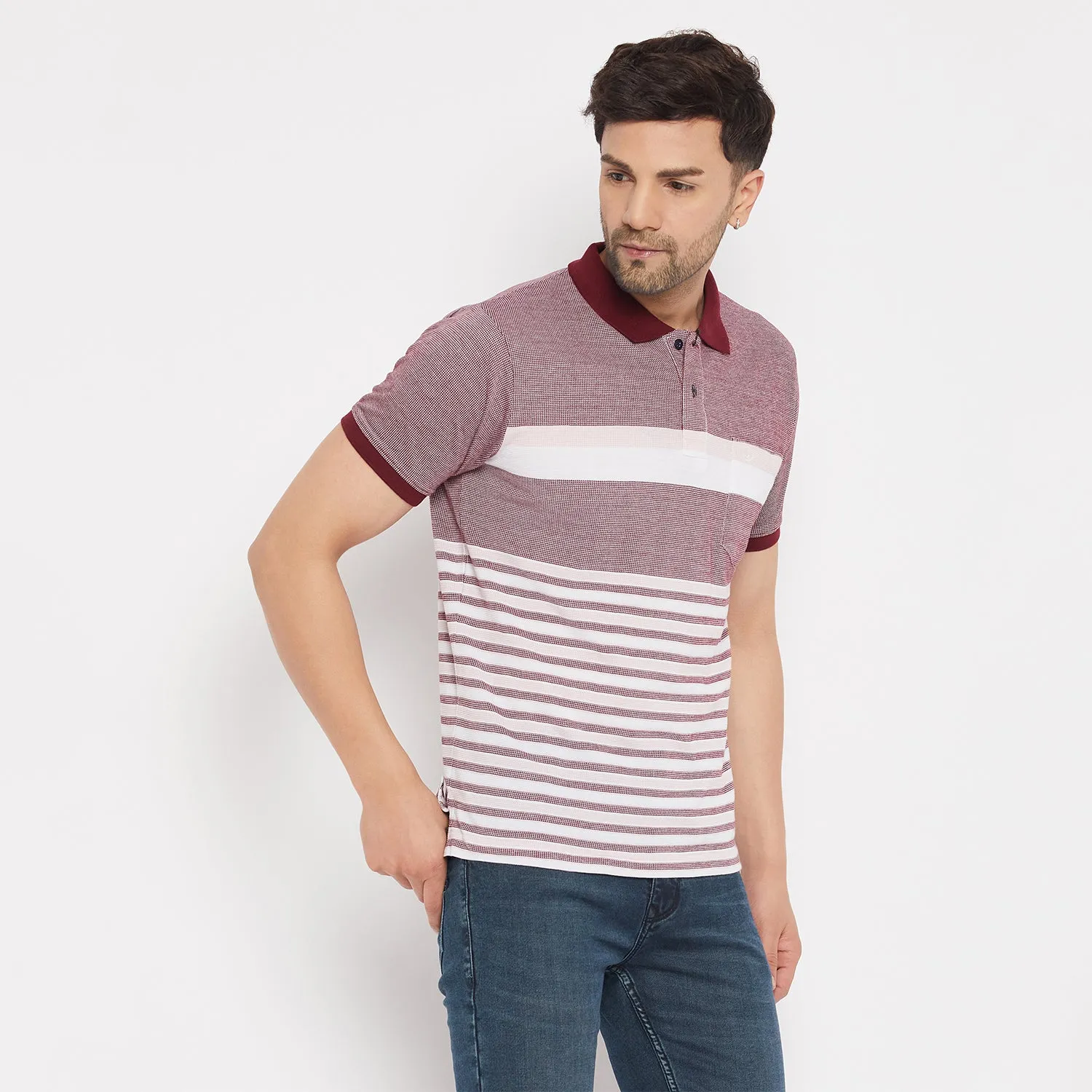 Duke Stardust Men Half Sleeve Cotton T-shirt (LF5843)