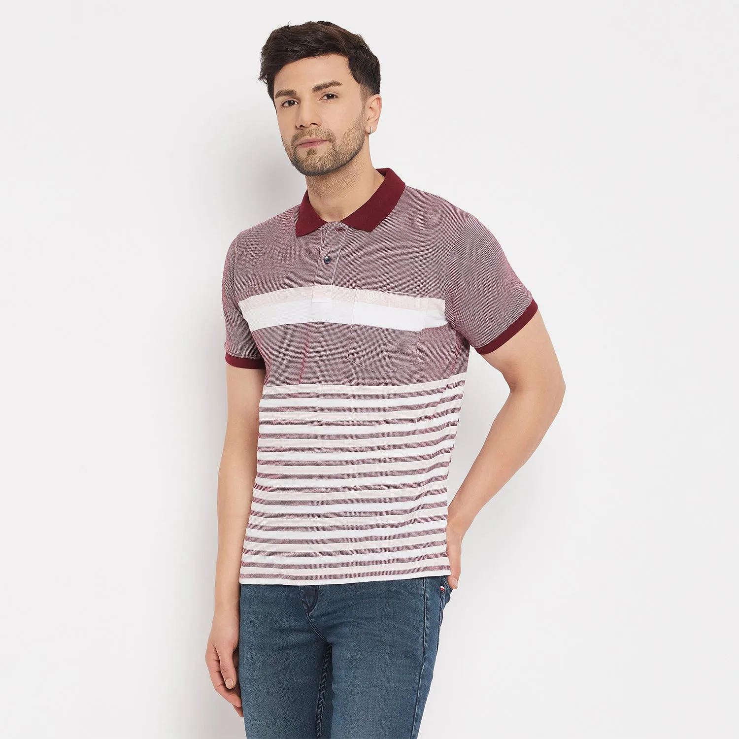 Duke Stardust Men Half Sleeve Cotton T-shirt (LF5843)