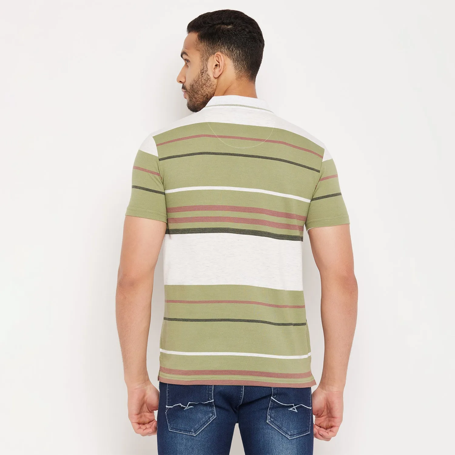Duke Stardust Men Half Sleeve Polo Neck Cotton T-shirt (4152)