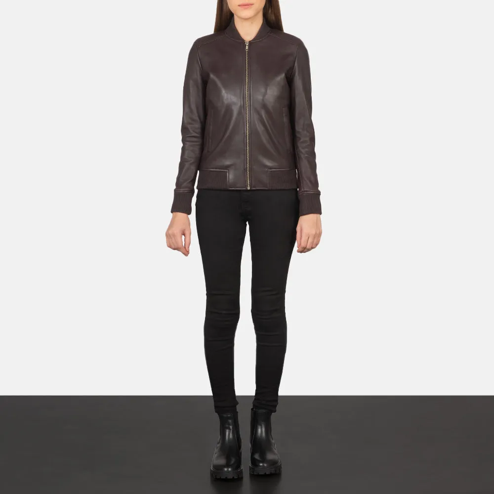 Eden Leather Bomber Jacket