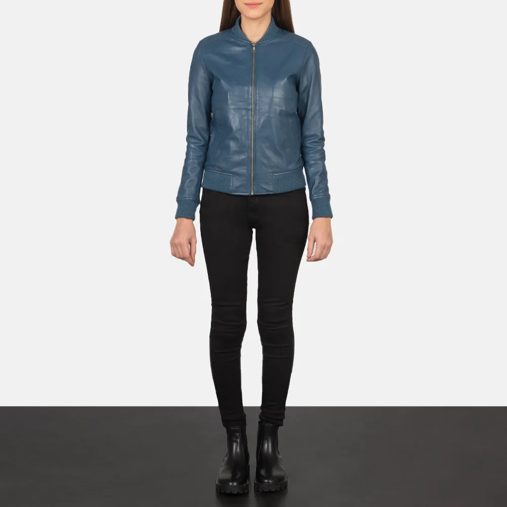 Eden Leather Bomber Jacket