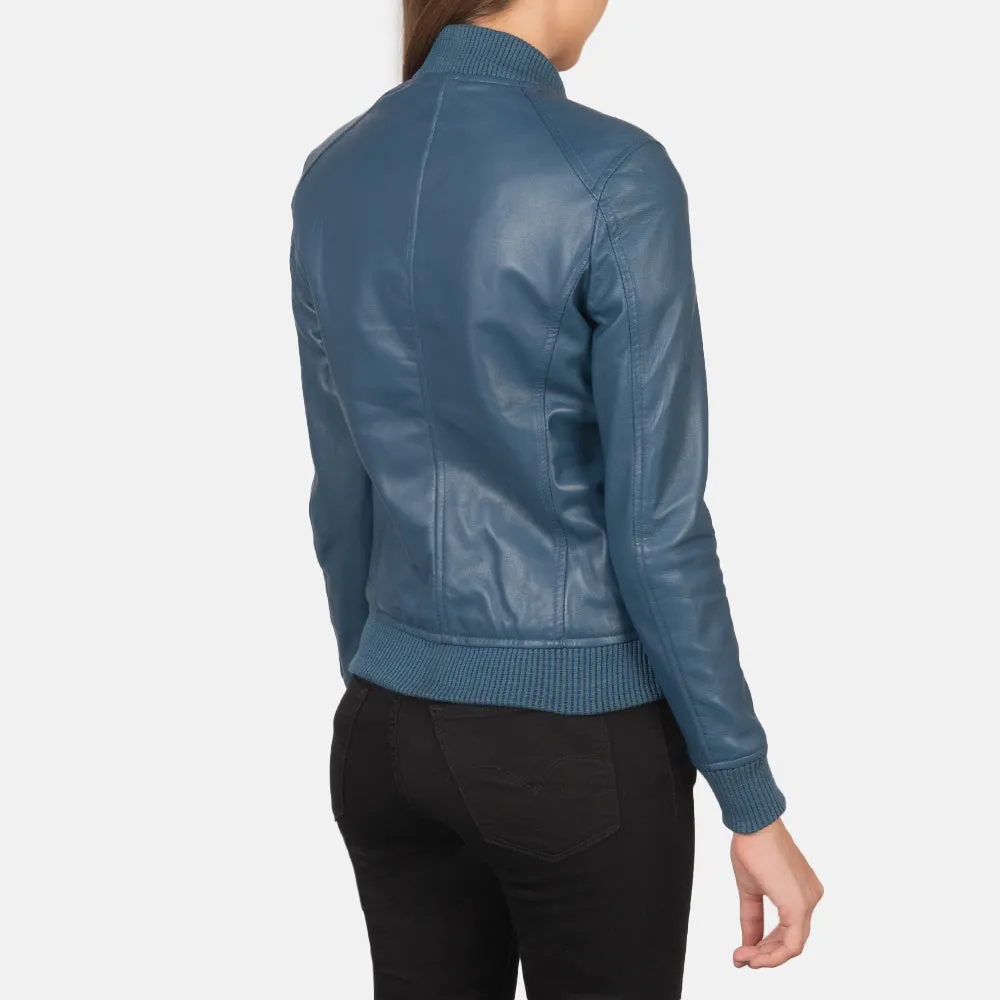 Eden Leather Bomber Jacket