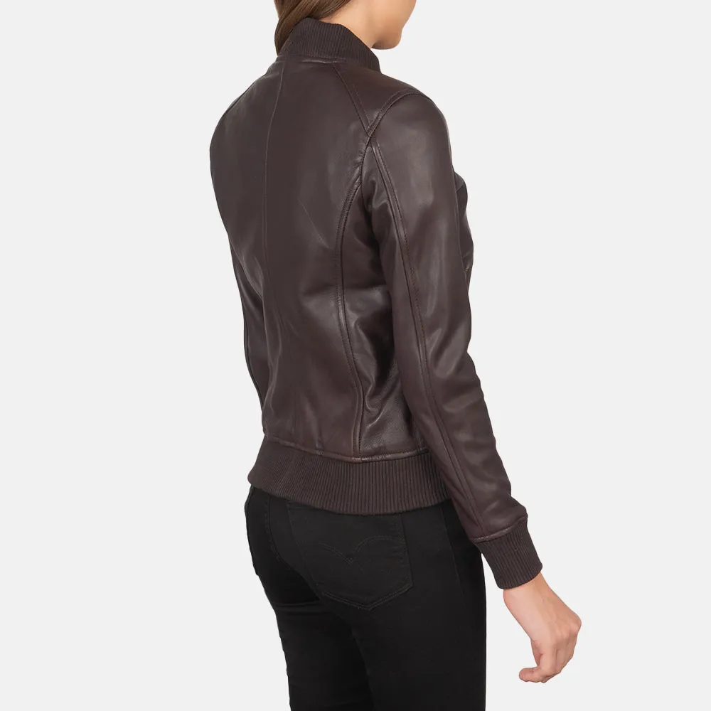 Eden Leather Bomber Jacket