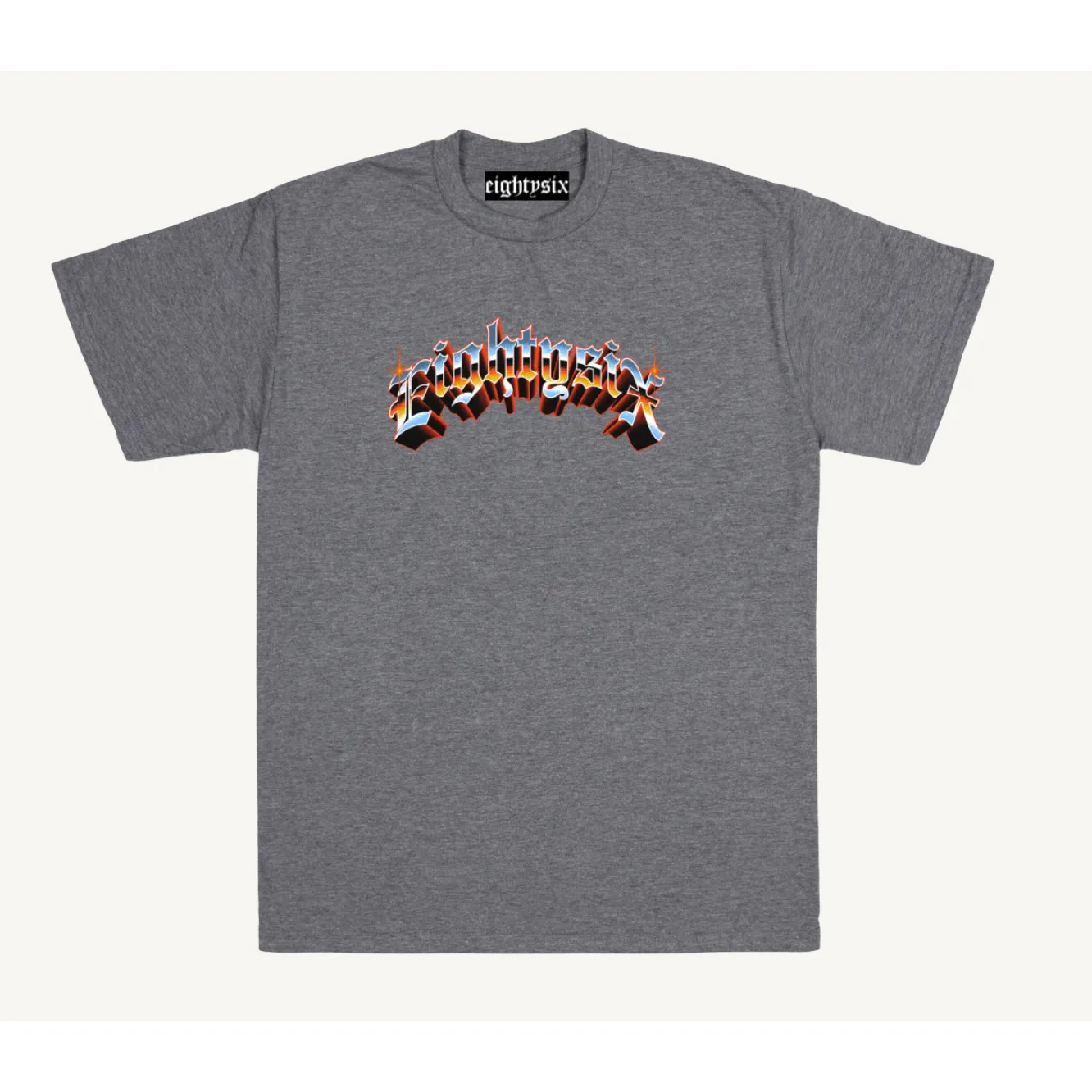 Eight6 Panther Skull Tee - Grey