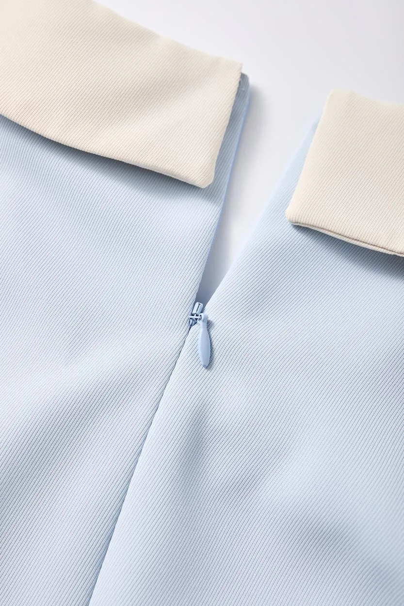 Elegant Cotton Poplin A-Line T-Shirt Dress for Women