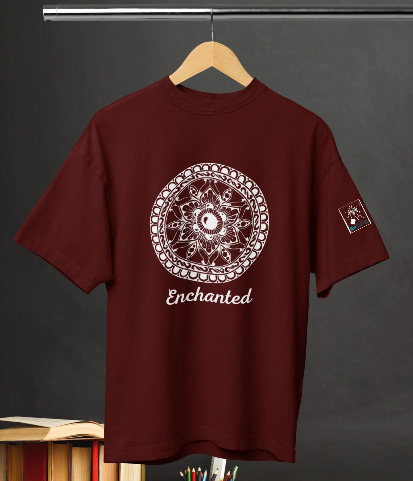 Enchanted - Terry Oversized T-Shirt - Dark