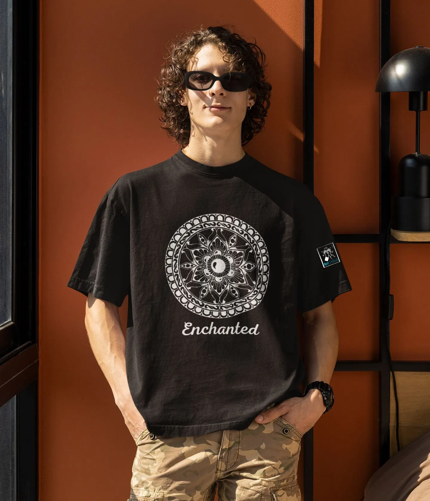 Enchanted - Terry Oversized T-Shirt - Dark