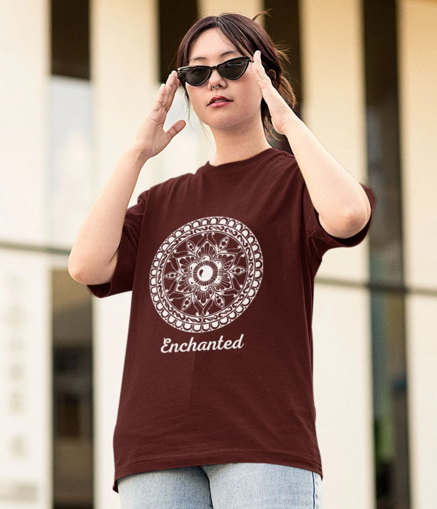 Enchanted - Terry Oversized T-Shirt - Dark