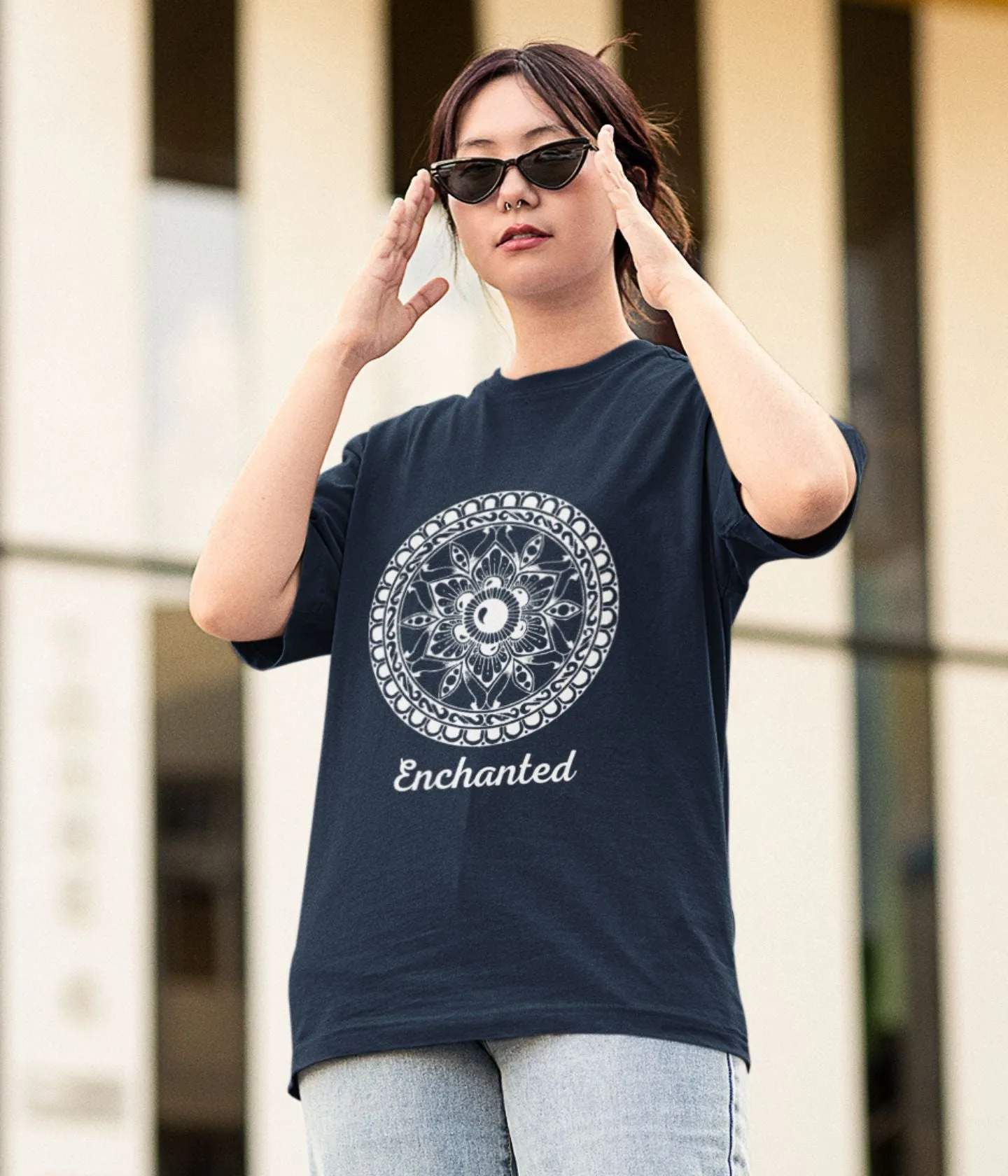 Enchanted - Terry Oversized T-Shirt - Dark