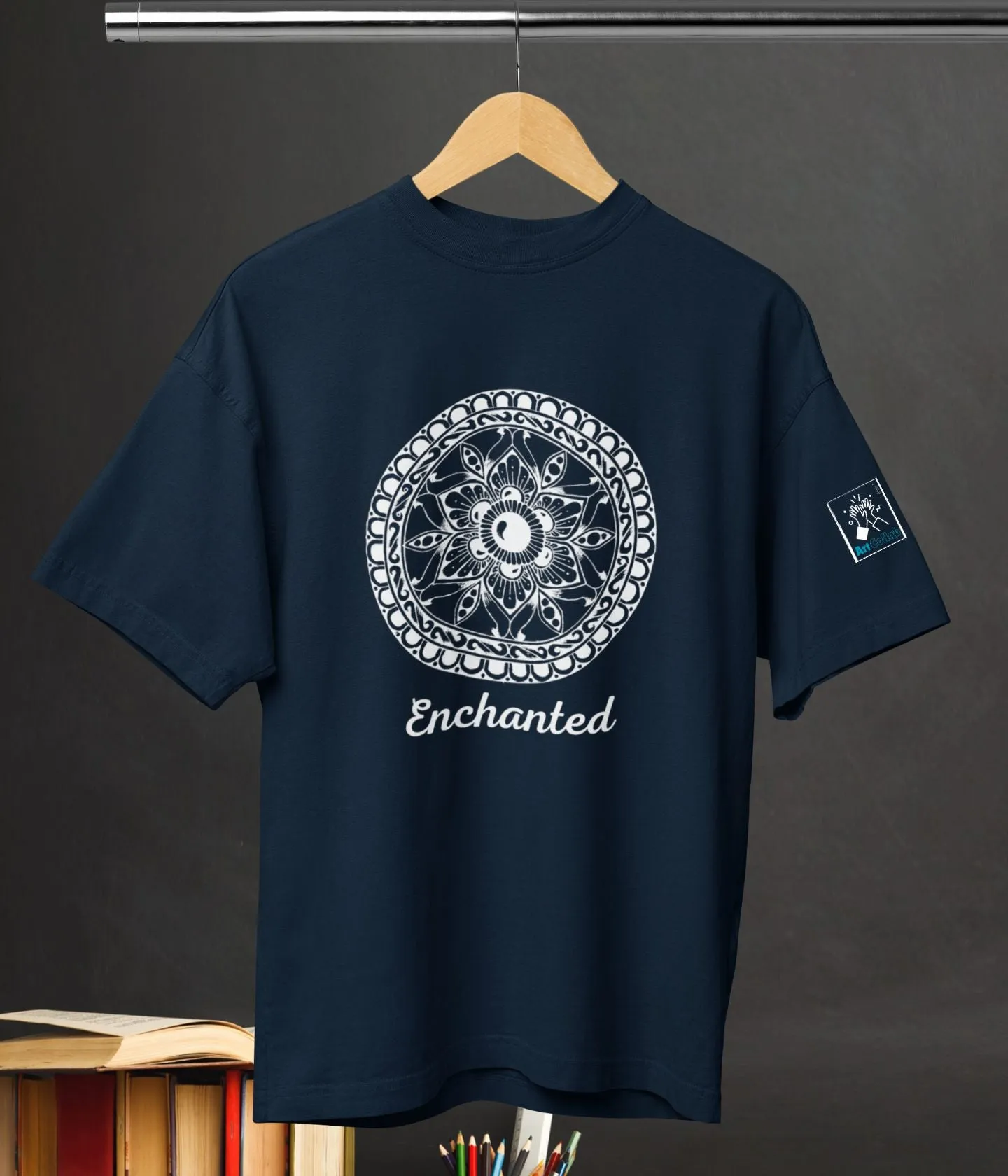 Enchanted - Terry Oversized T-Shirt - Dark