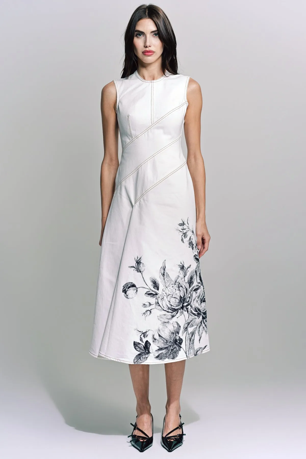 ERDEM | SLEEVELESS MIDI DRESS