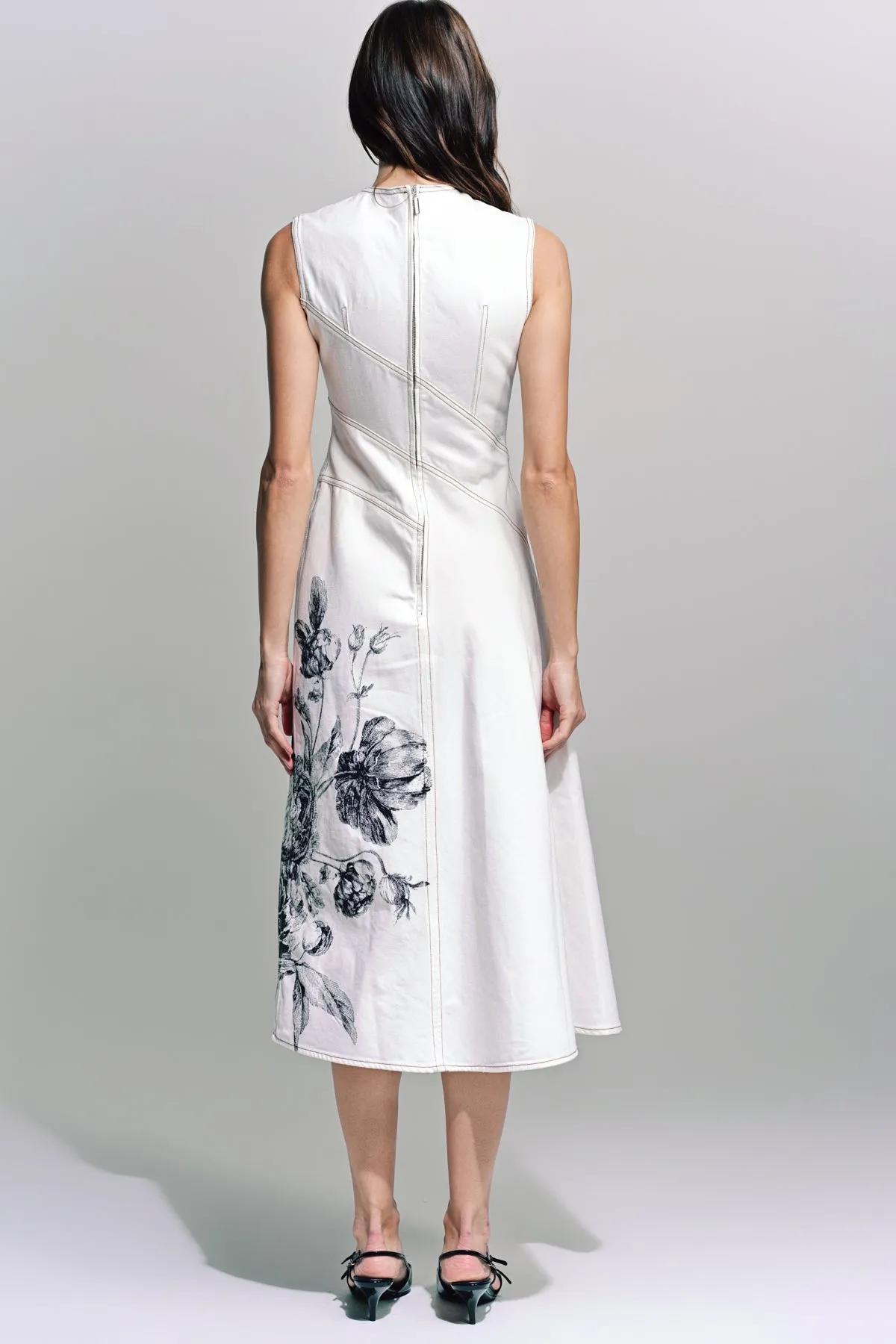 ERDEM | SLEEVELESS MIDI DRESS