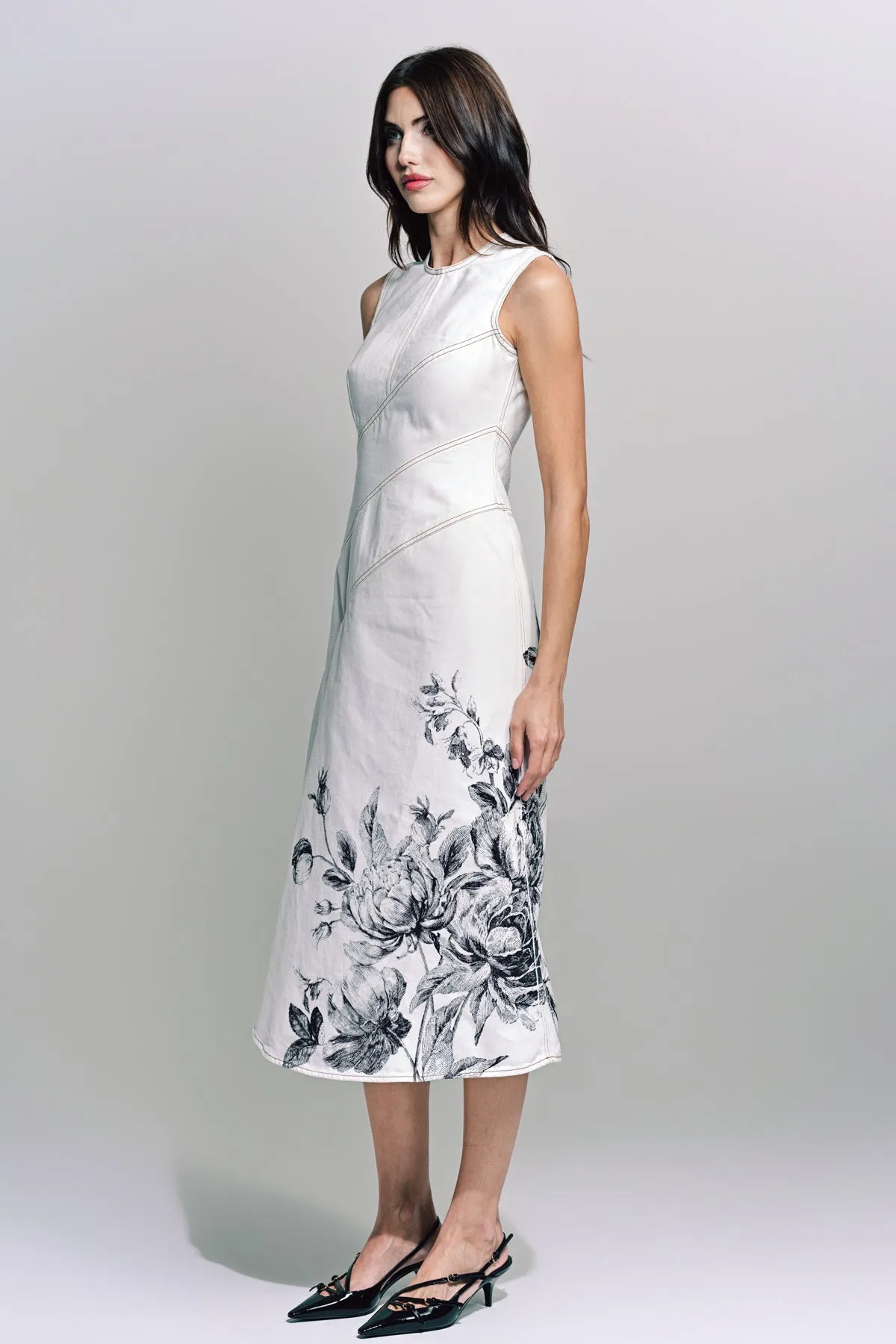 ERDEM | SLEEVELESS MIDI DRESS