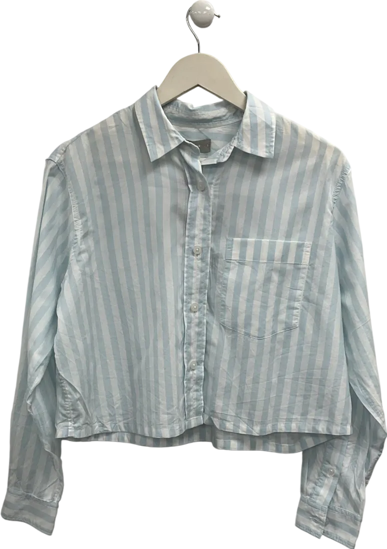 EVERLANE Blue Cotton Striped Shirt UK S