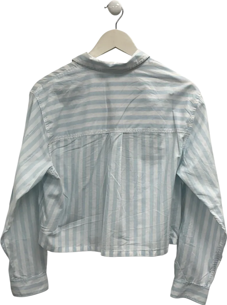 EVERLANE Blue Cotton Striped Shirt UK S