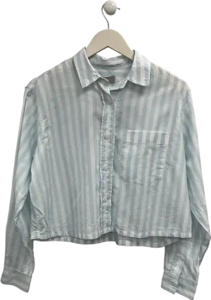 EVERLANE Blue Cotton Striped Shirt UK S