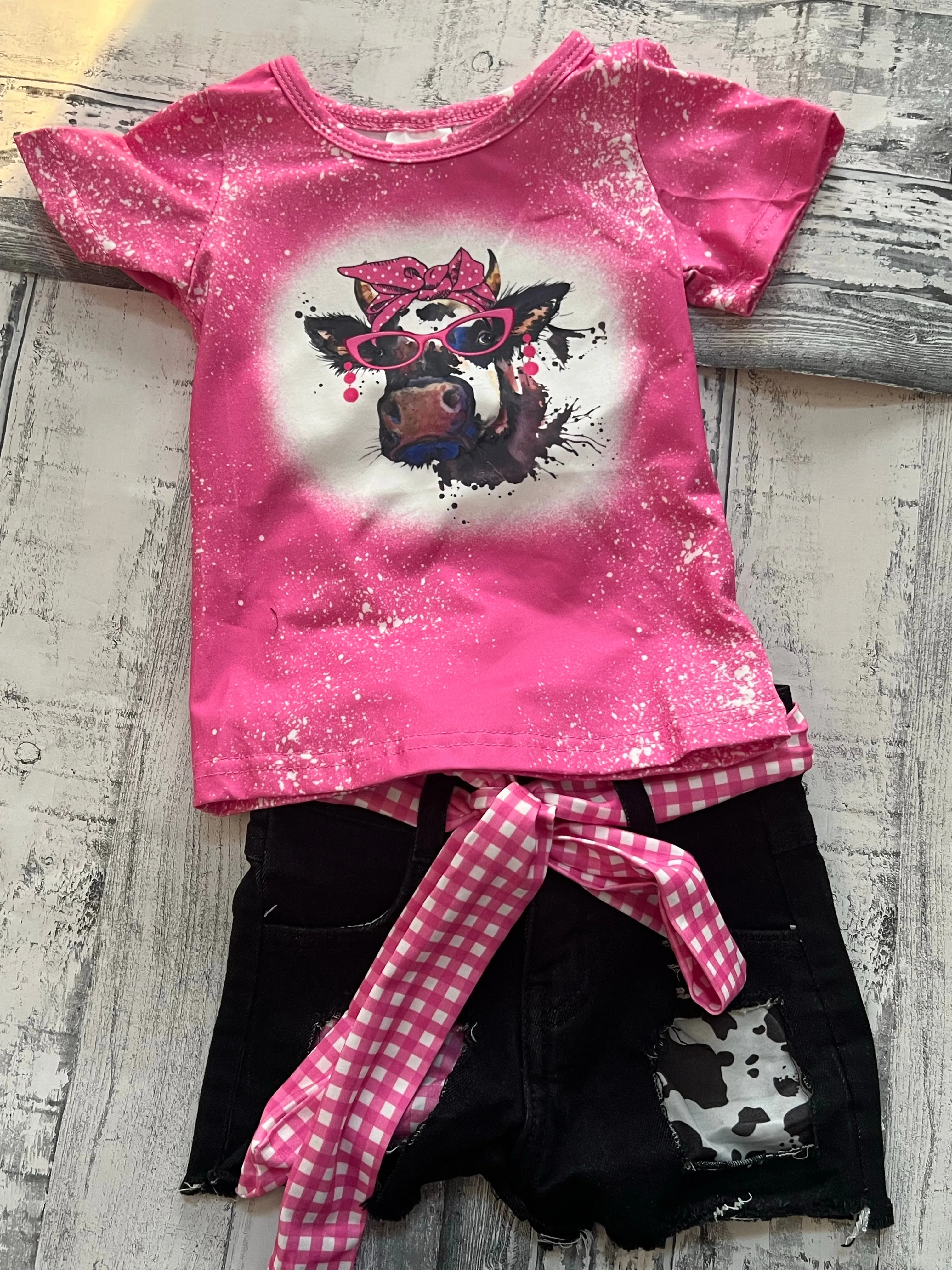 FANCY COW SHORT SET