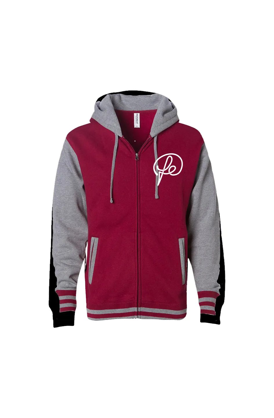 Fatal Elegance UNISEX VARSITY ZIP HOOD