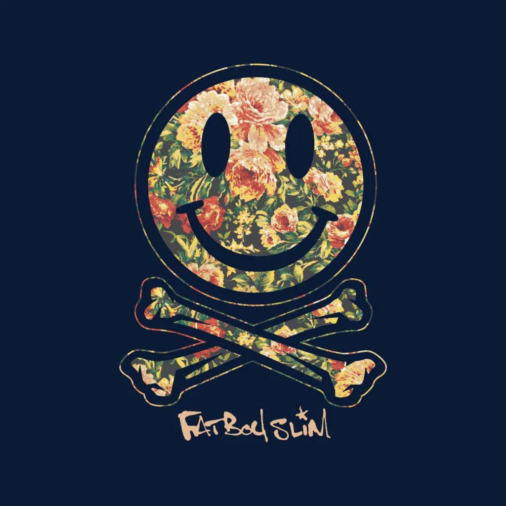 Fatboy Slim Floral Smiley And Crossbones Kid's Varsity Jacket