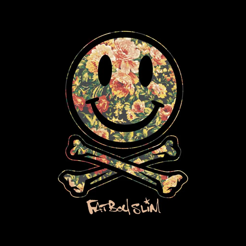 Fatboy Slim Floral Smiley And Crossbones Kid's Varsity Jacket