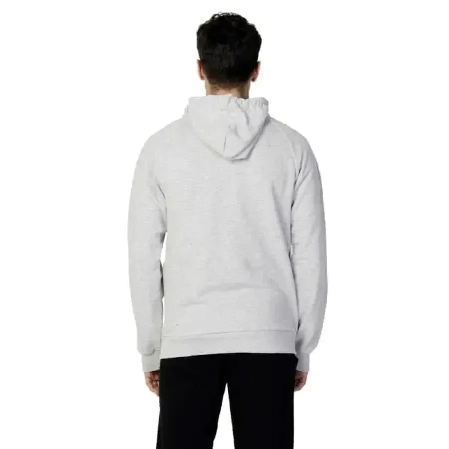 Fila Men's Grey Hooded Sweatshirt with Cotton-Polyester Blend