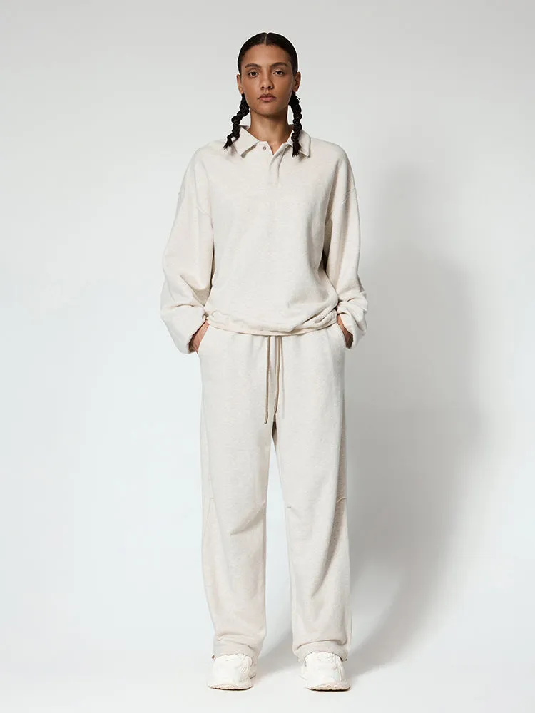 Fleece Oversized Polo sweatshirt