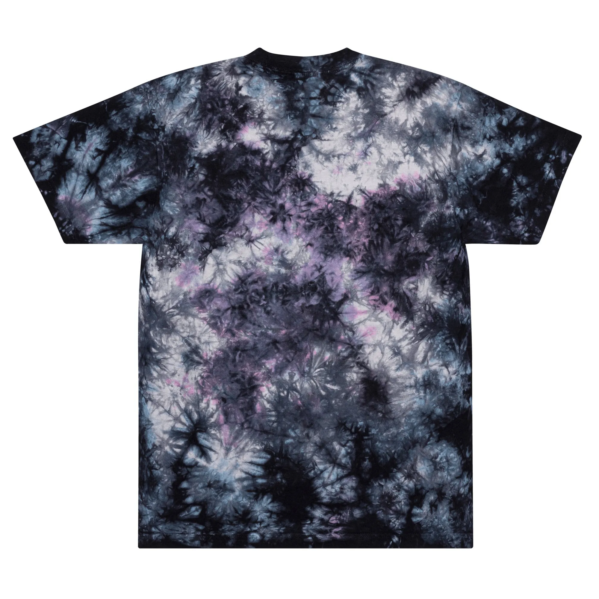 FOLLOW YOUR HEART Oversized tie-dye tee
