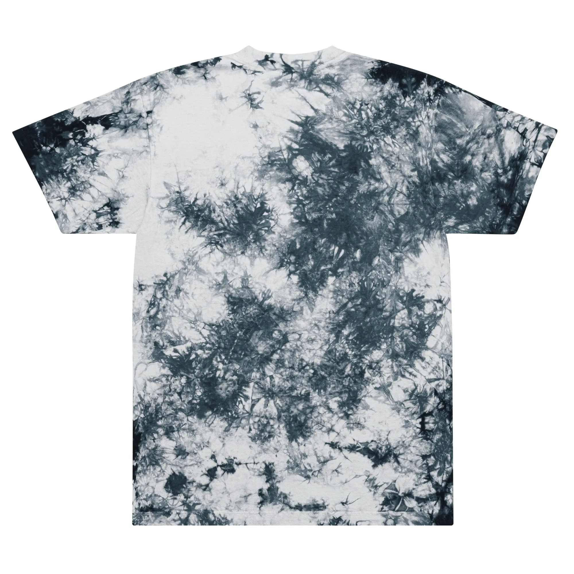 FOLLOW YOUR HEART Oversized tie-dye tee
