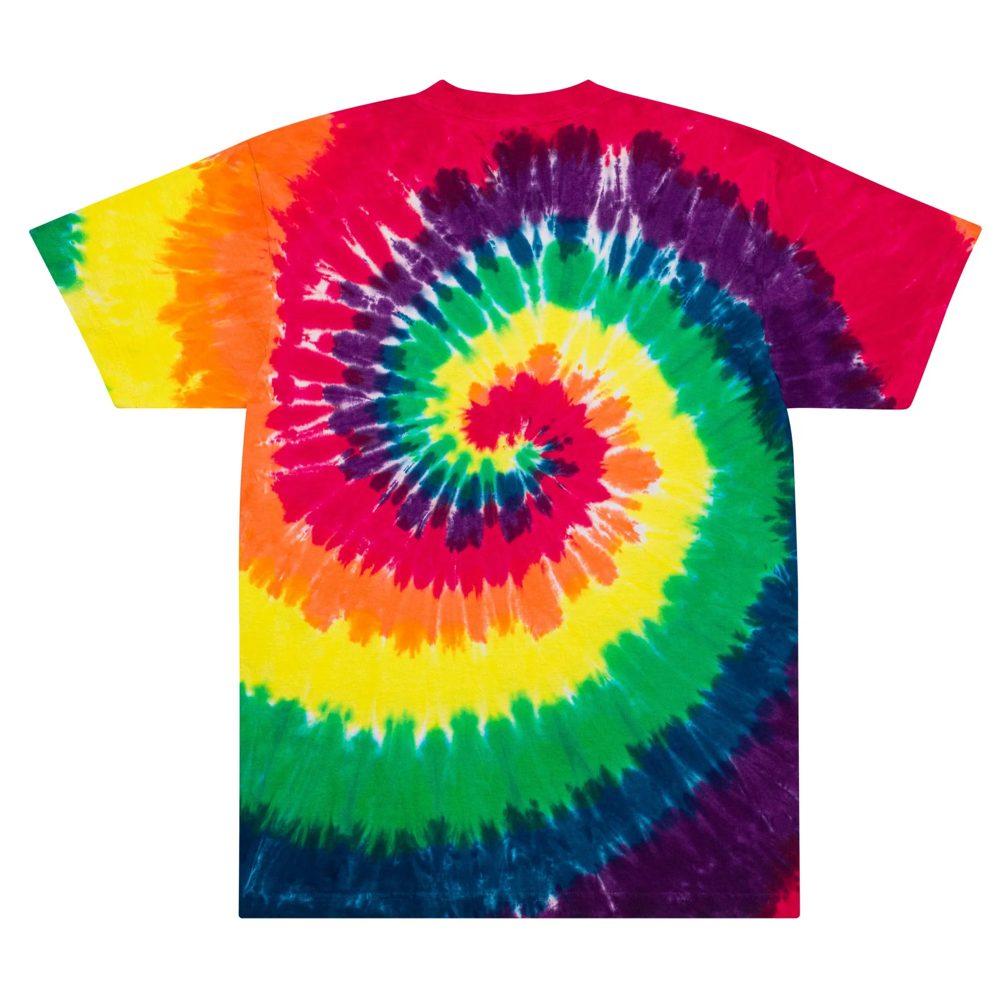 FOLLOW YOUR HEART Oversized tie-dye tee