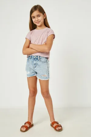 Frayed Distressed Shorts